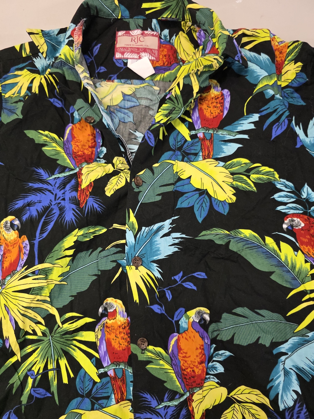 RJC Hawaiian Shirt Made In USA Men's Size Small - Picture 2 of 6